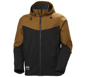Helly Hansen Workwear Oxford 74290-759 Softshell-takki musta/ruskea Musta/ruskea