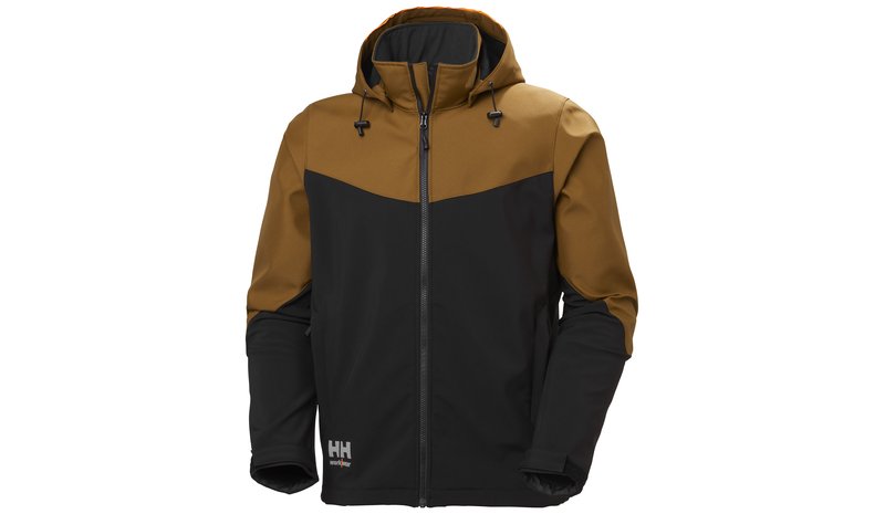 Helly Hansen Workwear Oxford 74290-759 Softshell-takki musta/ruskea Musta/ruskea