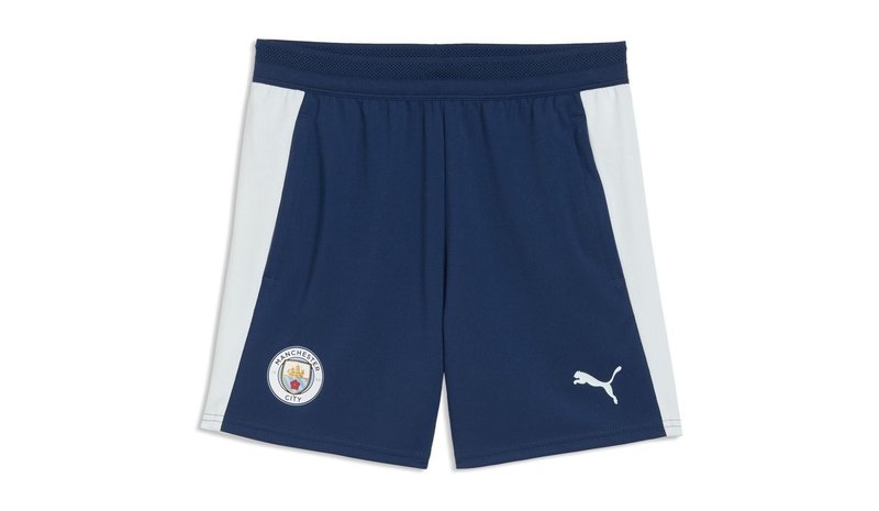 MCFC Training Short w/pocket Jr Blue Jewel-Dewdrop