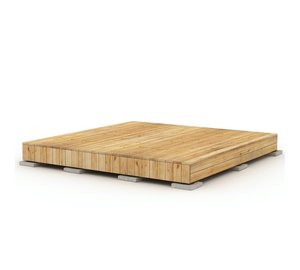 Patio Terassit Modern 2 x 2 m lehtikuusi valmisterassi