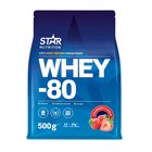 Star Nutrition Whey-80 Strawberry proteiinijauhe, 500 g
