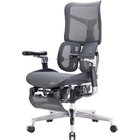 Sihoo Doro S300 -ergonominen toimistotuoli jalkatuella, musta