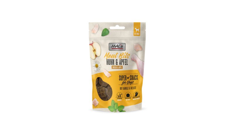 90g Meat Bits kana ja omena MAC´s Dog koiranherkut