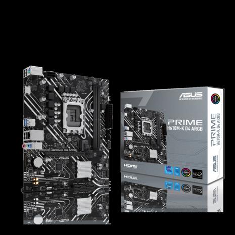 ASUS PRIME H610M-K D4 Emolevy - Intel H610 - Intel LGA1700 socket - DDR4 RAM - Micro-ATX – kuva 5/7