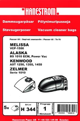 Hanestroem, pölypussit MELISSA VCP 1500 (H344) – kuva 2/2