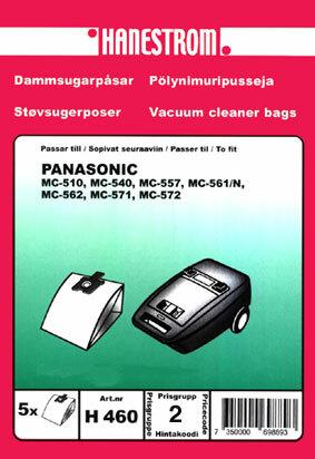 Hanestroem, pölypussit PANASONIC MC-510 (H460) – kuva 2/2