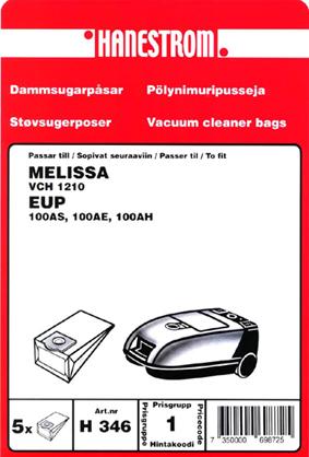 Hanestroem, pölypussit MELISSA VCH1210,EUP100AS/AE/AH (H346)