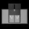 Deltaco OFFICE Manual Height-Adjustable Display Wall Mount 90 kg 90" – kuva 2