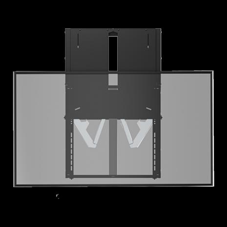Deltaco OFFICE Manual Height-Adjustable Display Wall Mount 90 kg 90"