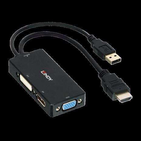 Lindy - video converter - black – kuva 5/6