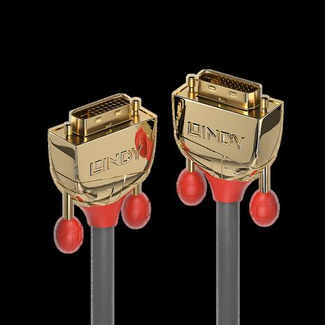 Lindy Gold - DVI cable - DVI-D to DVI-D - 2 m