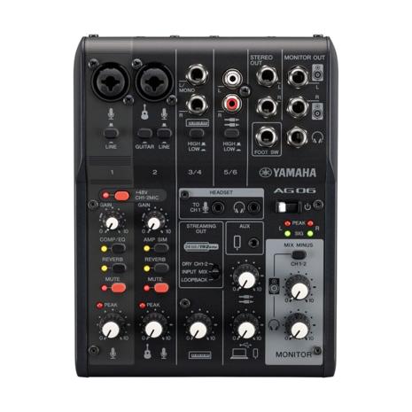 Yamaha AG06MK2 6 channels Black