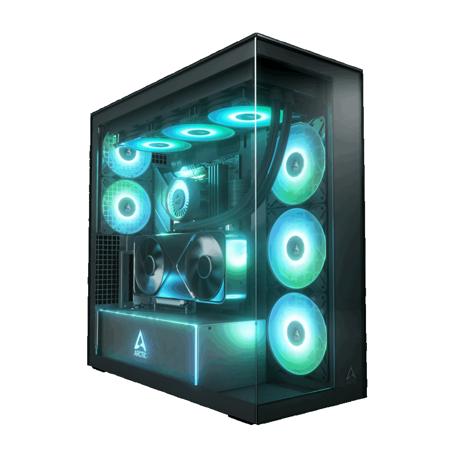 ARCTIC Xtender VG (Mirror Black) Premium E-ATX PC Case with Vertical GPU Mounting – kuva 3/4
