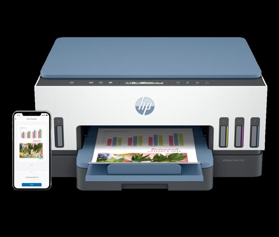 HP Smart Tank 7006 Wireless All-in-One Color Printer, Two-sided printing; Copier, Scanner