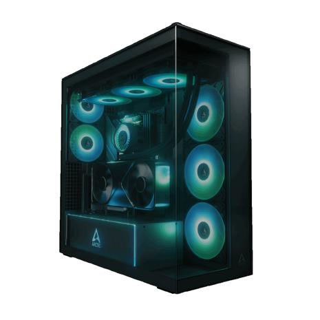 ARCTIC Xtender VG (Black) Premium E-ATX PC Case with Vertical GPU Mounting