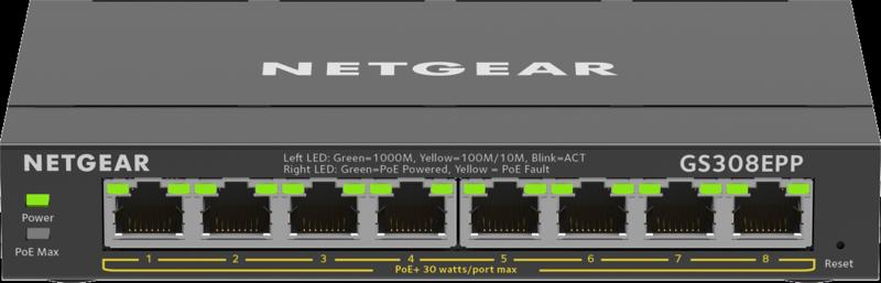 NETGEAR GS308EPP-100PES, kytkin