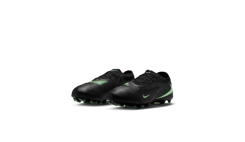 Nike Phantom 6 Pro Low Cut MG Shadow - Musta/Illusion Green Lapset – kuva 1/2