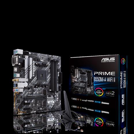 ASUS PRIME B550M-A WIFI II AMD B550 Socket AM4 micro ATX