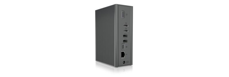 ICY BOX IB-DK2262AC Wired USB 3.2 Gen 1 (3.1 Gen 1) Type-C Anthracite