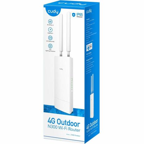 Cudy LT400 wireless router Fast Ethernet Single-band (2.4 GHz) 4G White