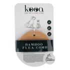 kooa-kirppukampa bambusta 10x6,7x1cm kissoille & koirille