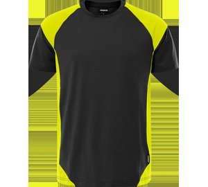 Fristads 7046 GTM T-paita musta/keltainen Musta/keltainen