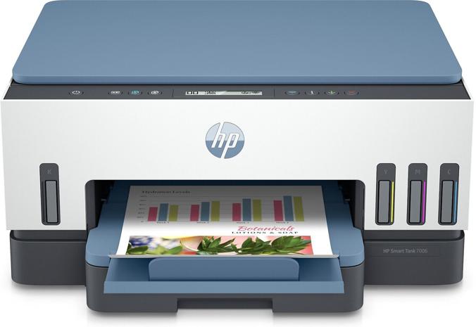 HP Smart Tank 7006 Wireless All-in-One Color Printer, Two-sided printing; Copier, Scanner