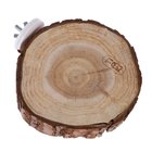 TIAKI-puutasanne kuorella, pyöreä n. ä˜10cm pieneläimille