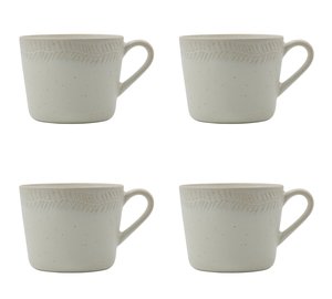 House doctor HD Serve kopp 4-pack, off-white