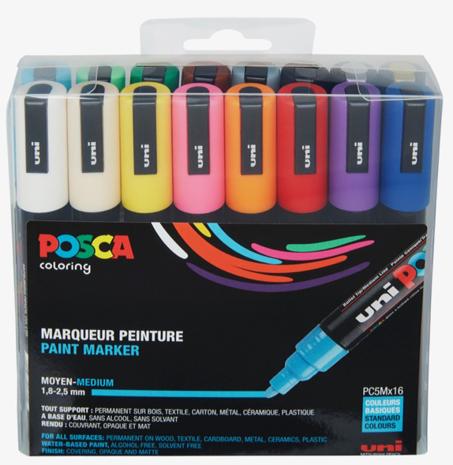 Posca - PC5M - Medium Tip Pen, 16 pc – kuva 7/8