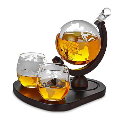 Mikamax Deluxe Globe Decanter Set