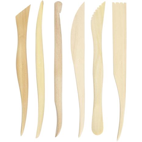 Creativ Company Modeling Tool Set Wood 6 pcs.