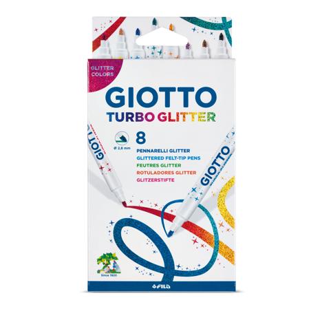 Giotto Turbo Glitter Tussi 8-pack