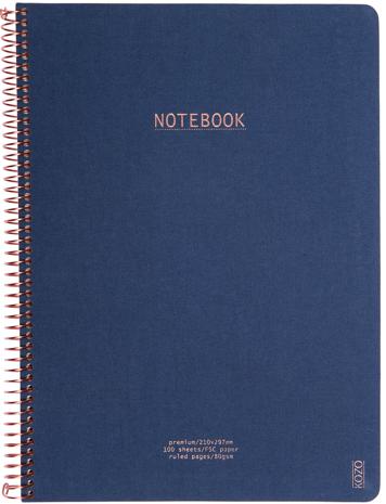 KOZO Premium Notebook A4 navy 100 pcs 80g.