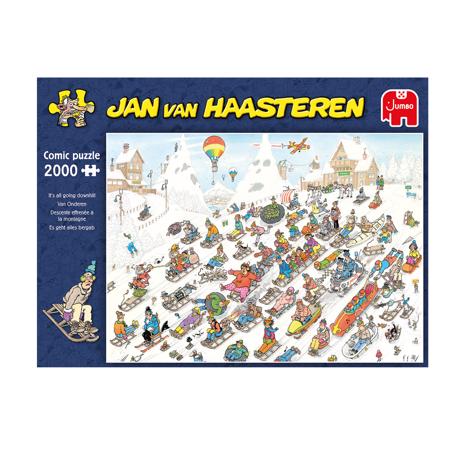 Jumbo Jan Van Haasteren It's All Going Downhill 2000p palapeli
