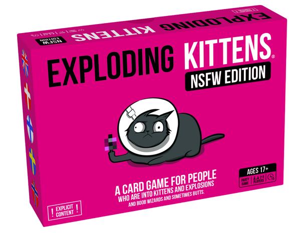 Exploding Kittens NSFW PINK Edition (FI/SE/NO/DK/EN) Lautapeli