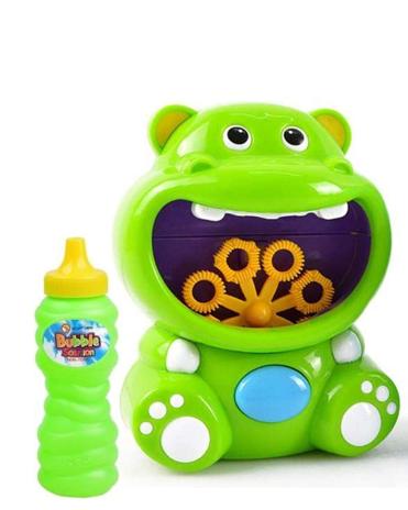 Happy Summer Hippo Bubble Machine