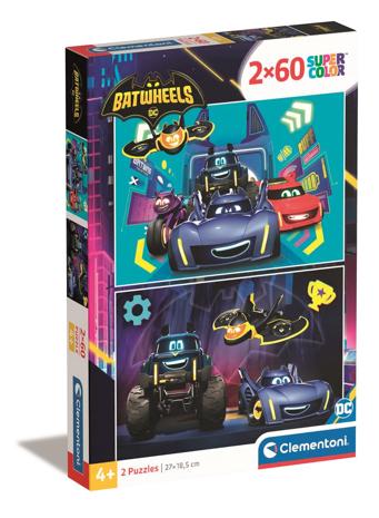 2x60 pcs Puzzles Kids Batwheels