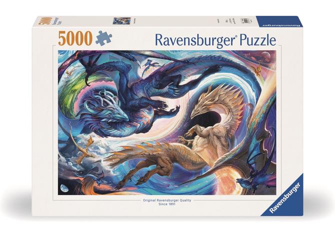 Ravensburger Dragon At Day and Night -palapeli, 5000 palaa