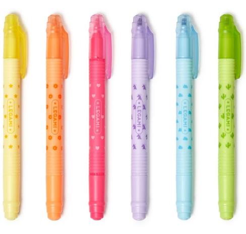 Magic Highlighters, 6 pyyhittävän korostuskynän sarja