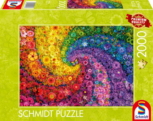 Schmidt Swirling Colours in Bloom 2000p palapeli