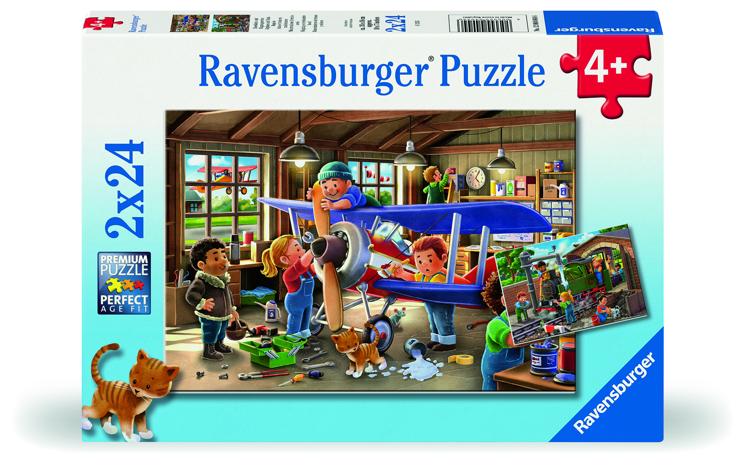 Ravensburger - Airplane & Train Repairs 2x24p - (12004044) – kuva 6/8