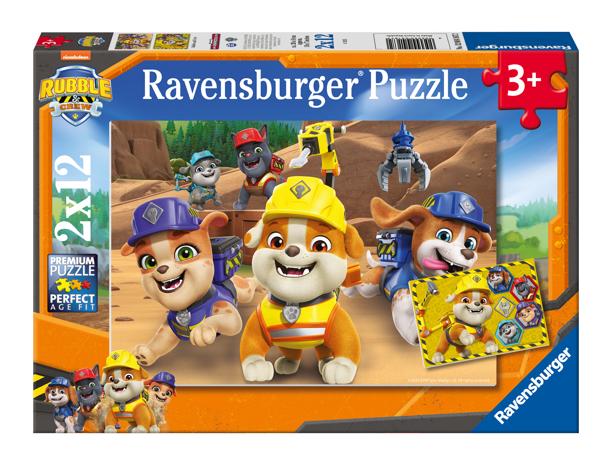 Ravensburger Rubble & Crew Team in Action! 2x12p palapeli