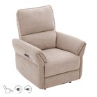 Recliner-nojatuoli Ravdal sähköisellä mekanismilla - vaaleanruskea
