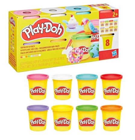 Play-Doh Rainbow 8 Pack Solid 680G