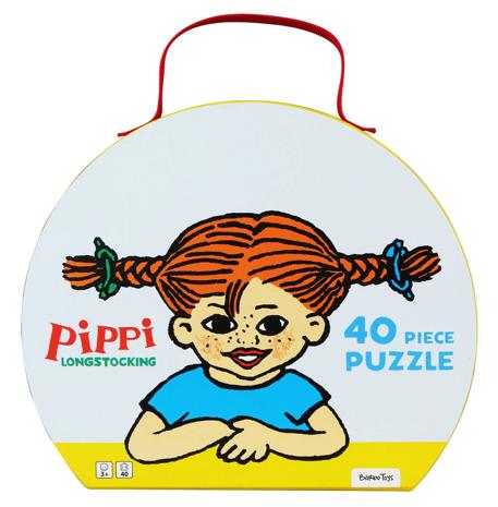 Barbo Toys Pippi Longstocking Suitcase with Puzzle (40 pcs)