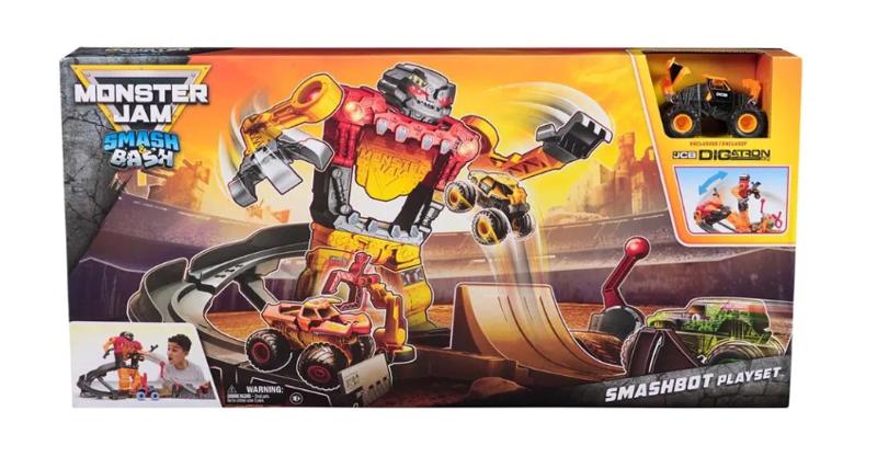 Monster Jam 1:64 Smash & Bash Smashbot Playset