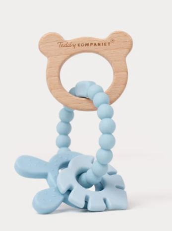 Teddykompaniet Silikoni & Puu Purulelu, Teal – kuva 4/6