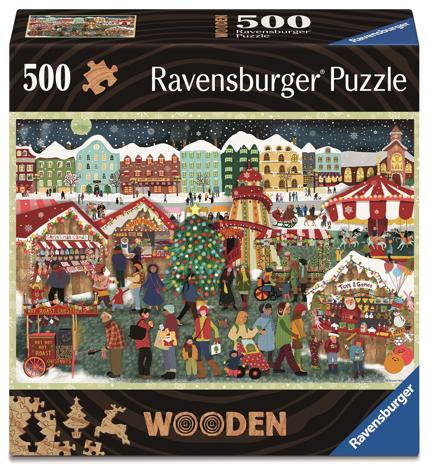Ravensburger Christmas, Wooden 500pc – kuva 3/4