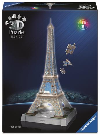 Ravensburger Eiffel Tower Light Up 3D Puzzle , 216pc 3D Palapeli – kuva 7/8